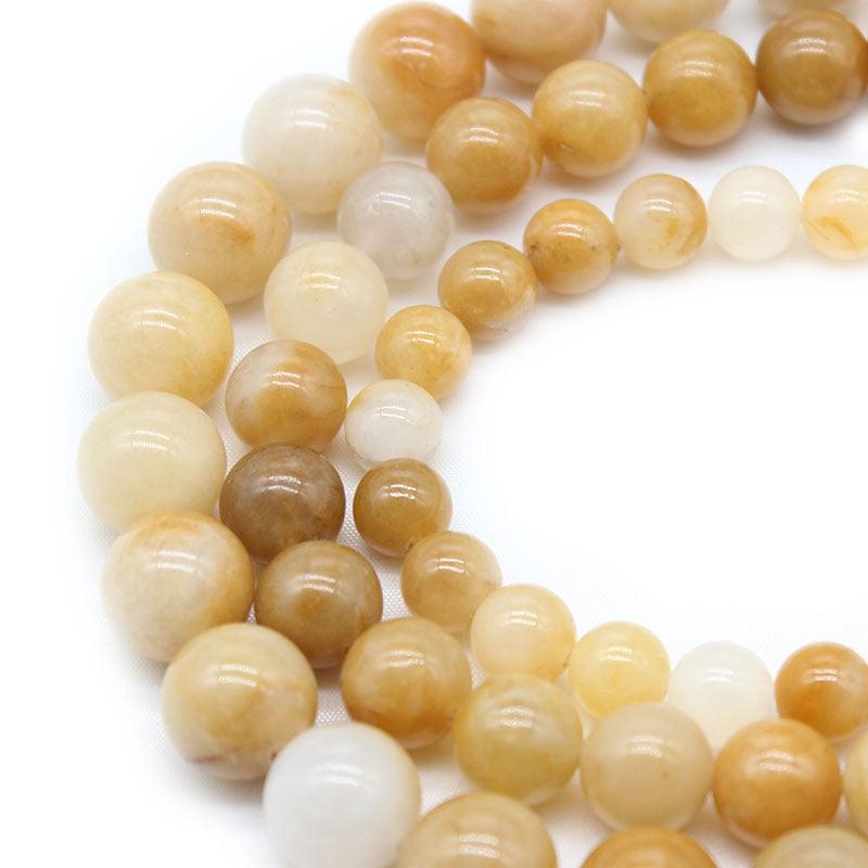 8mm yellow aventurine beads