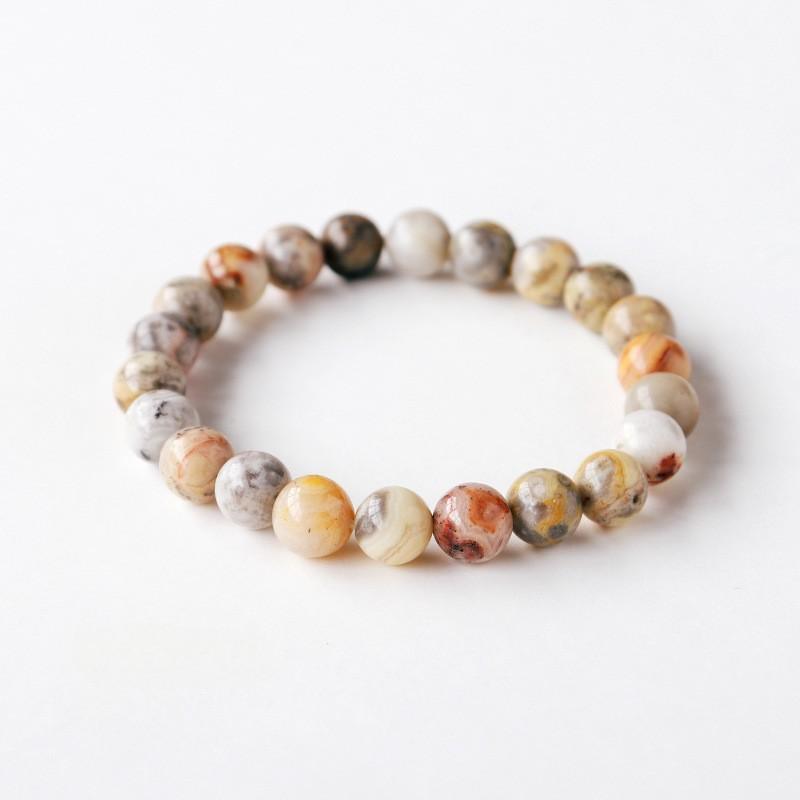 8mm Crazy Lace Agate bracelet