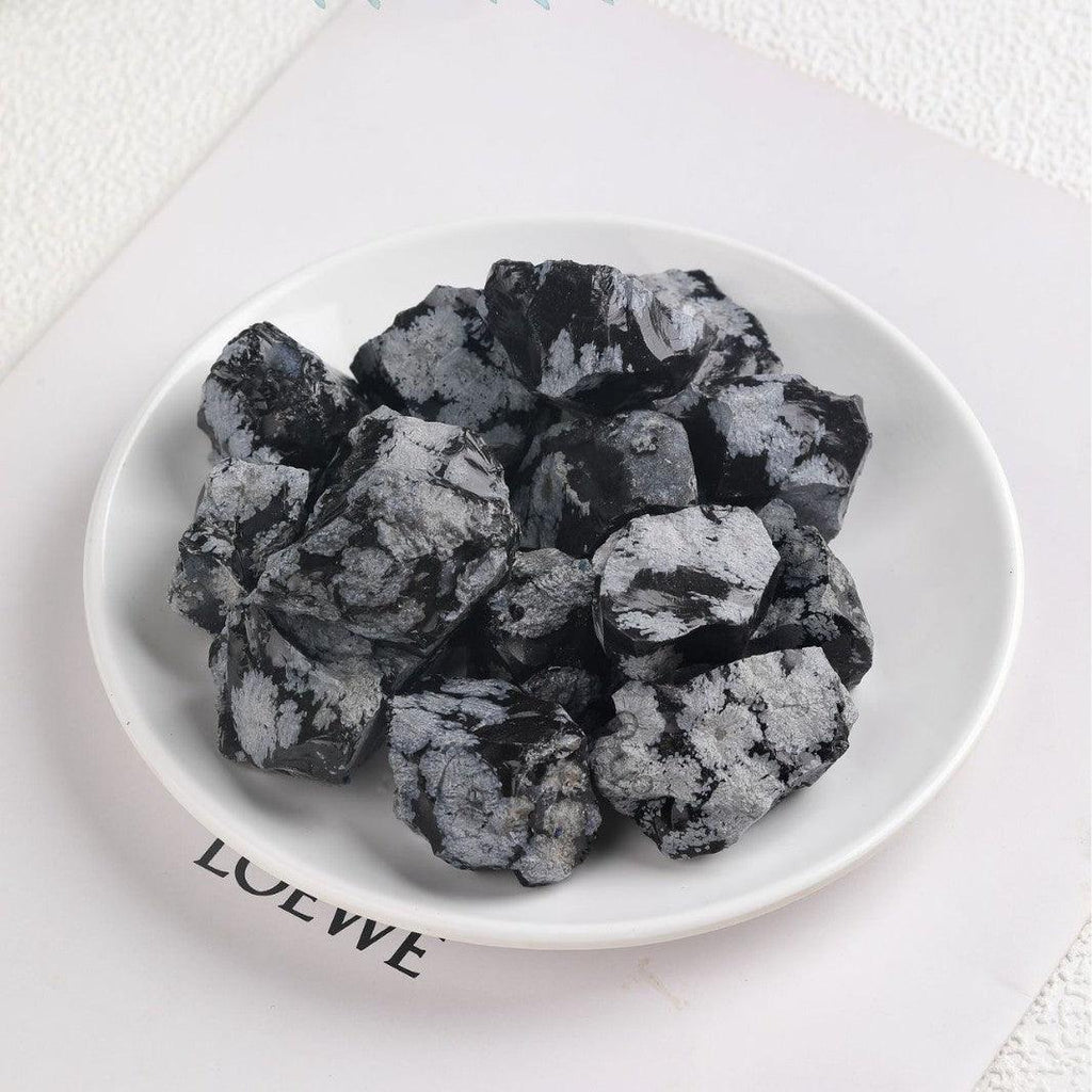 2-5cm raw snowflake obsidian 1kg
