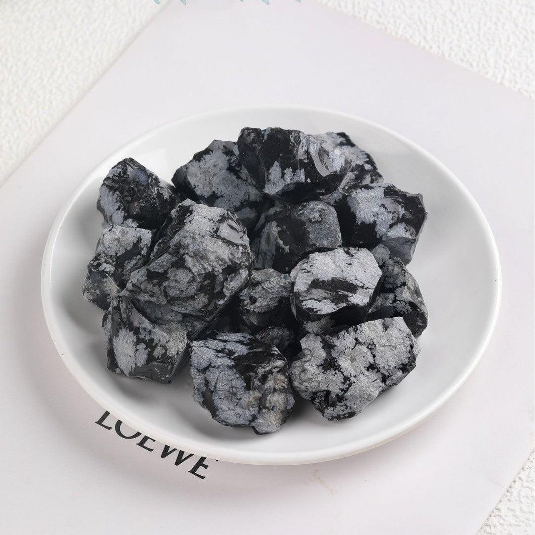 2-5cm raw snowflake obsidian 1kg