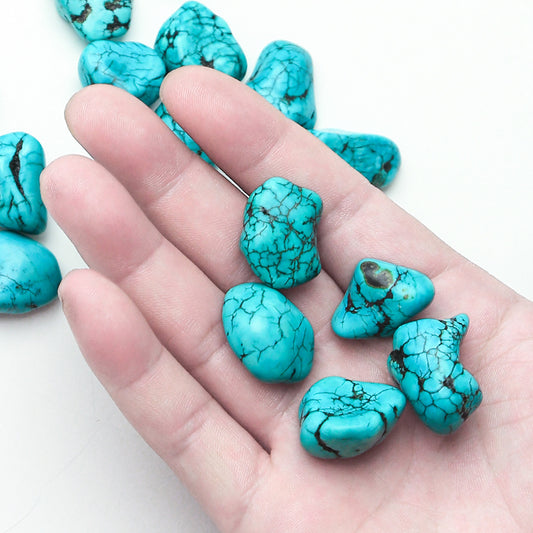 1-2cm raw turquoise