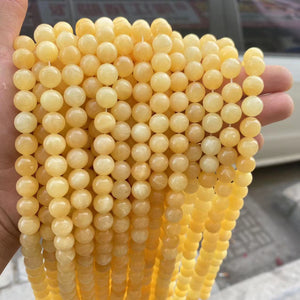 8mm yellow jasper beads