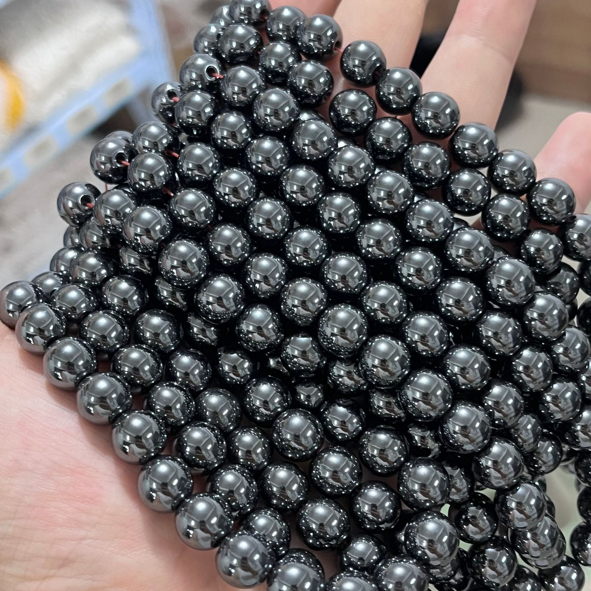 8mm hematite beads