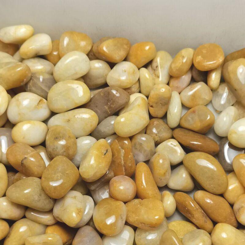 2-3cm yellow jade tumbled stones 1kg