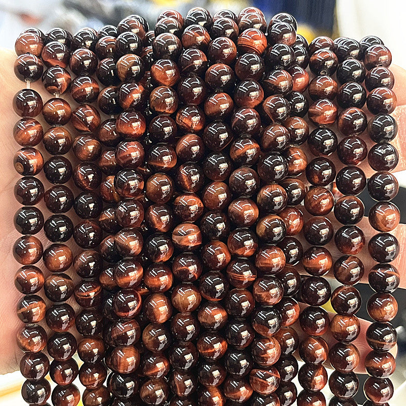 8mm red tiger eye beads