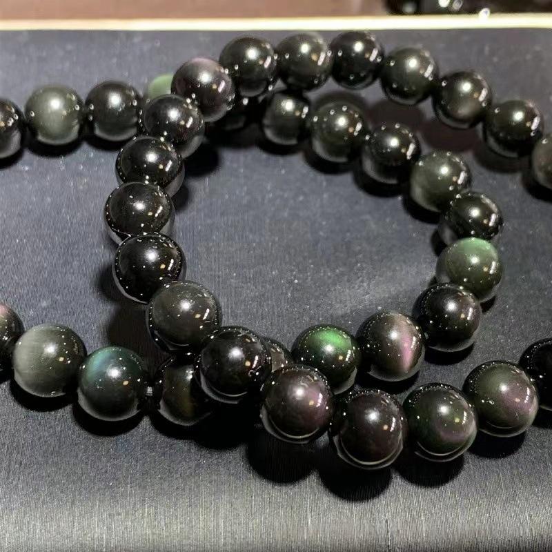 10mm rainbow obsidian bracelet
