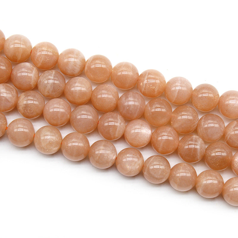 8mm peach moonstone beads