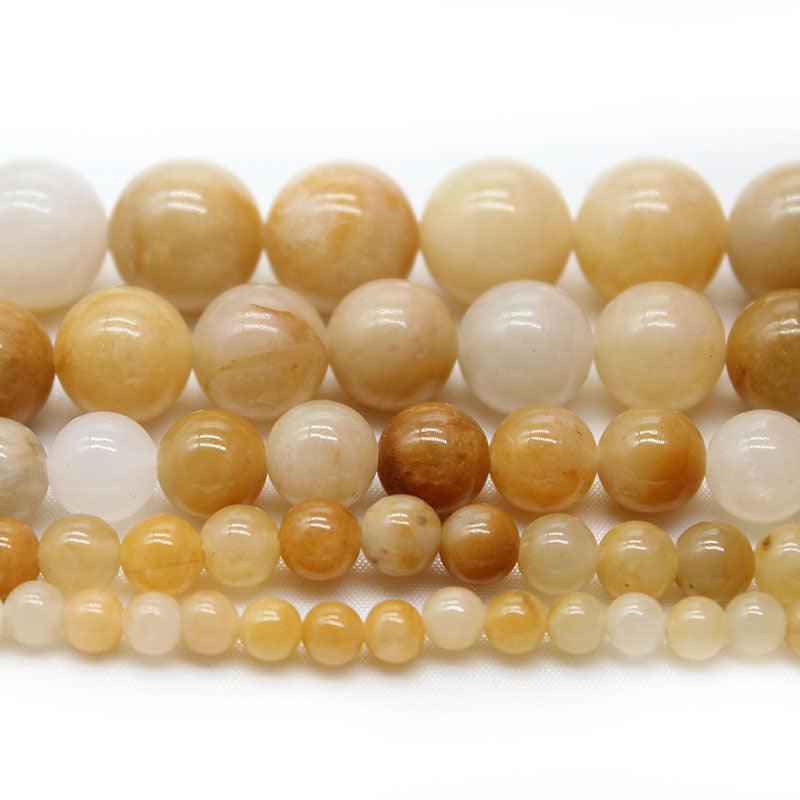 8mm yellow aventurine beads