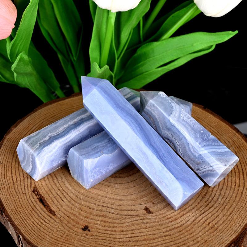 5-8cm Blue lace agate tower 1kg