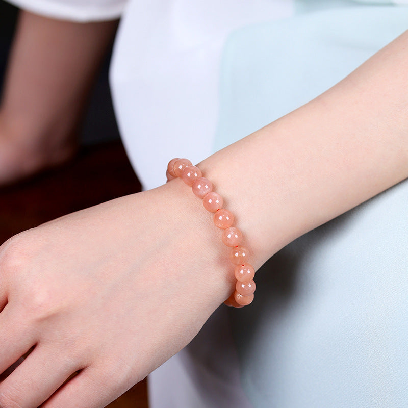 8mm pink moonstone bracelet