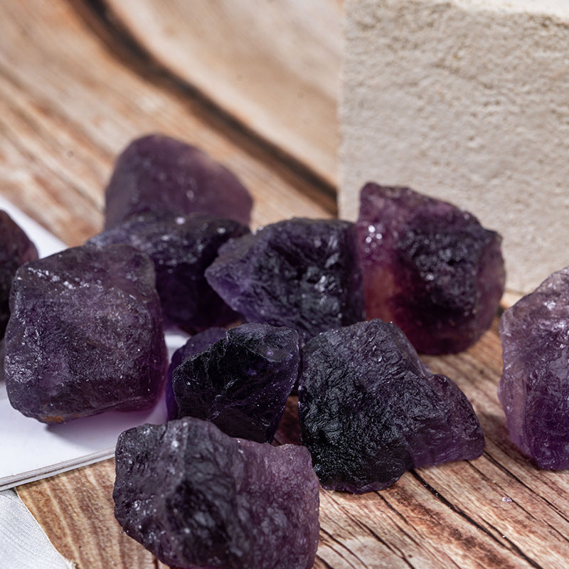 2-4cm rough purple fluorite