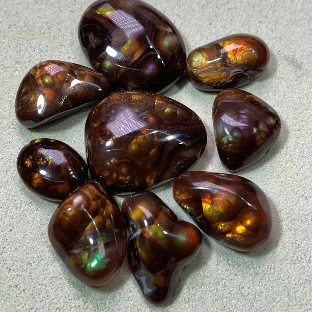 1-2cm tumbled fire agate 1g