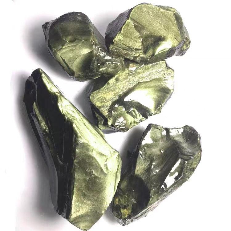 3-5cm raw gold obsidian 1kg