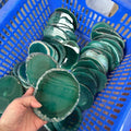 5-10cm green agate slice 1kg
