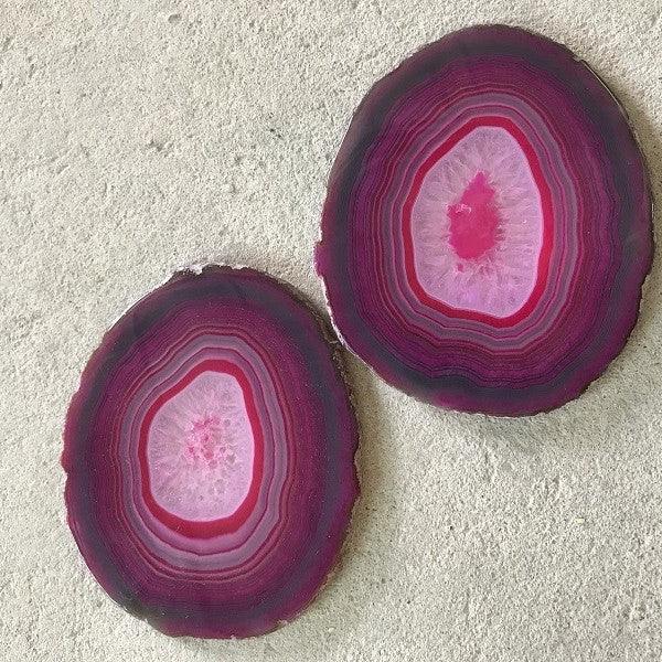 5-10cm pink agate slice 1kg