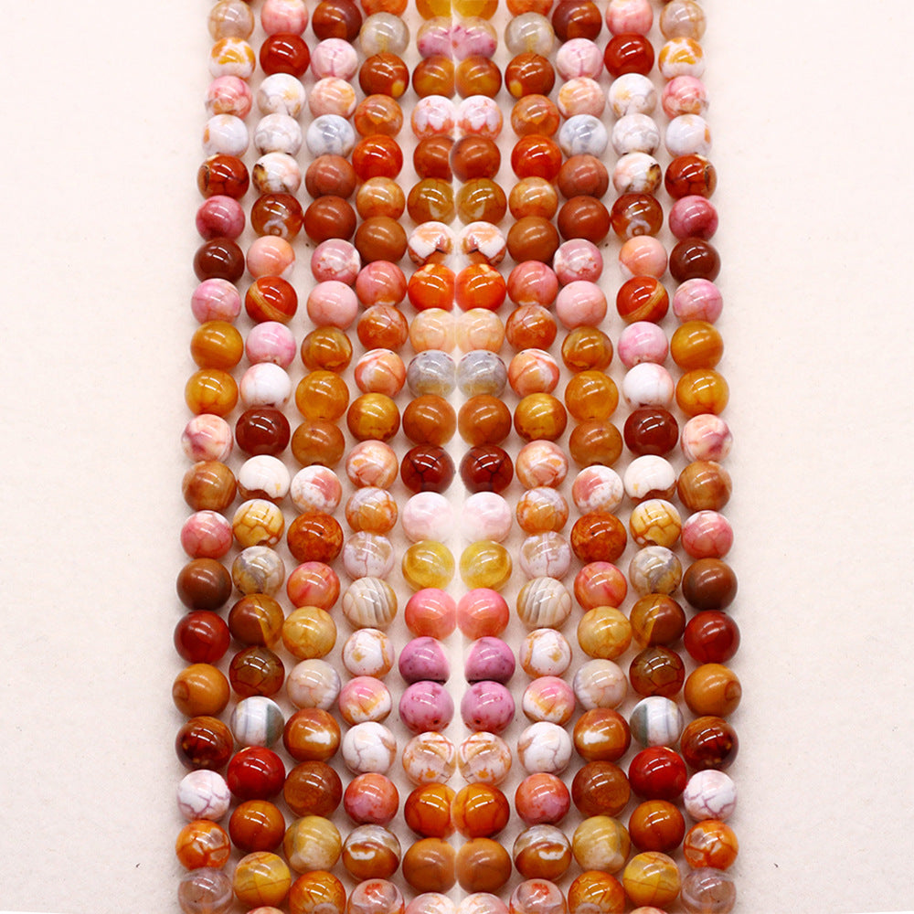 8mm fire agate beads