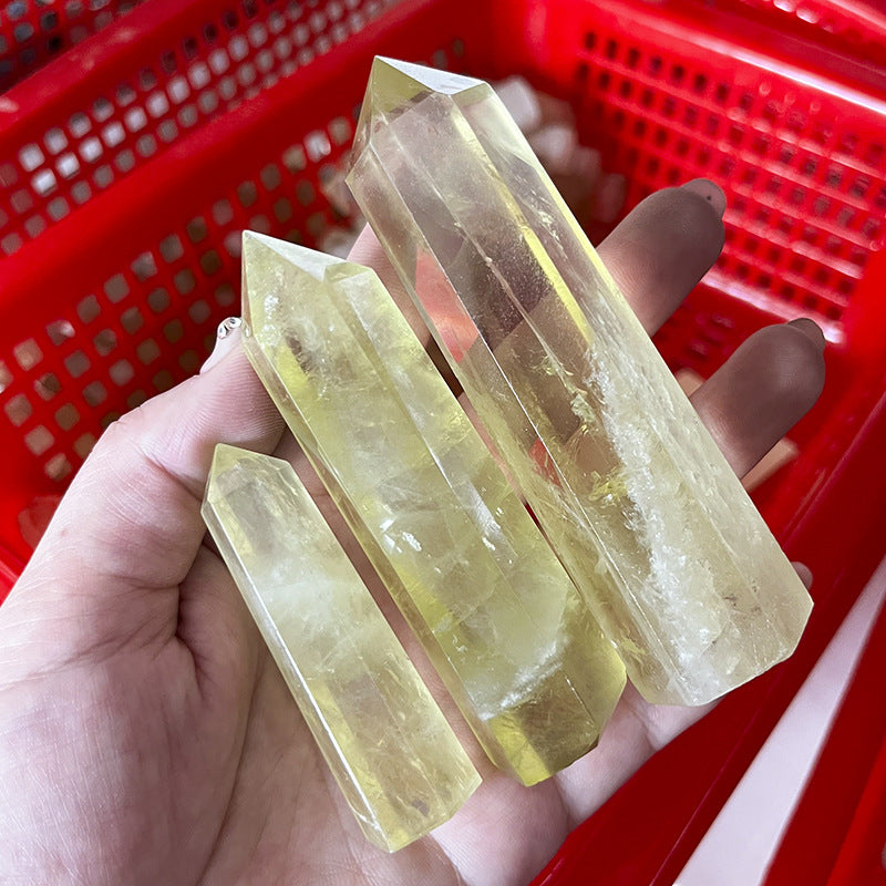 5-9cm lemon quartz tower 1kg