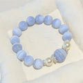 10mm Blue lace agate bracelet