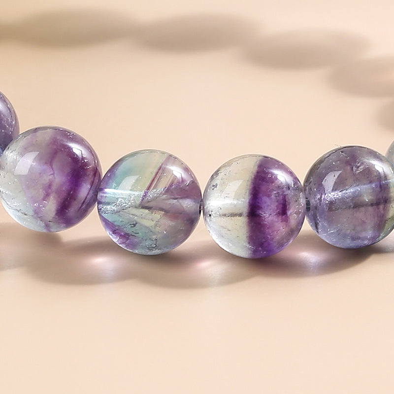 9-10mm rainbow fluorite bracelet