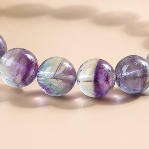 9-10mm rainbow fluorite bracelet