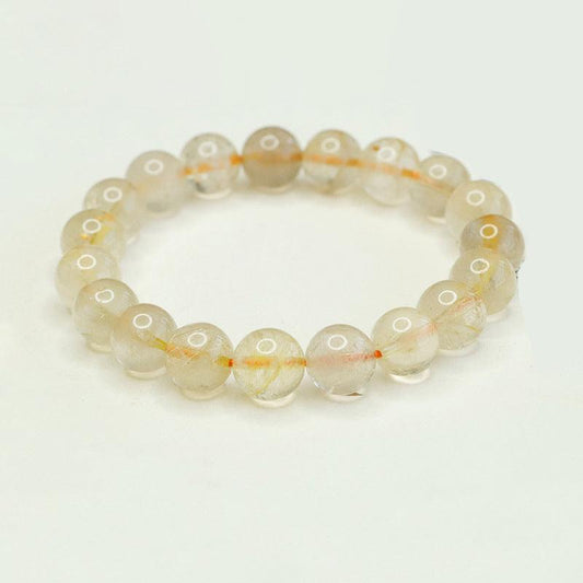 8mm golden rutilated quartz bracelet