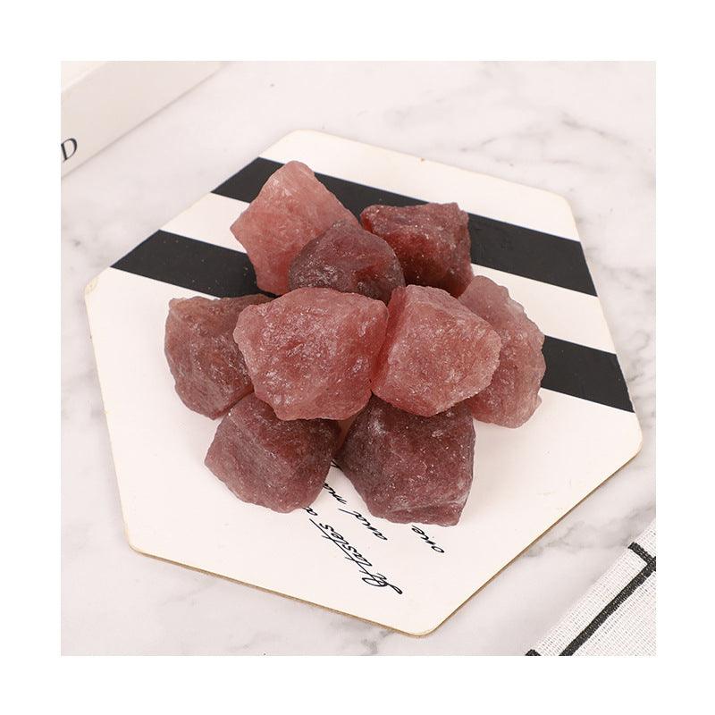 2-5cm strawberry quartz raw 1kg