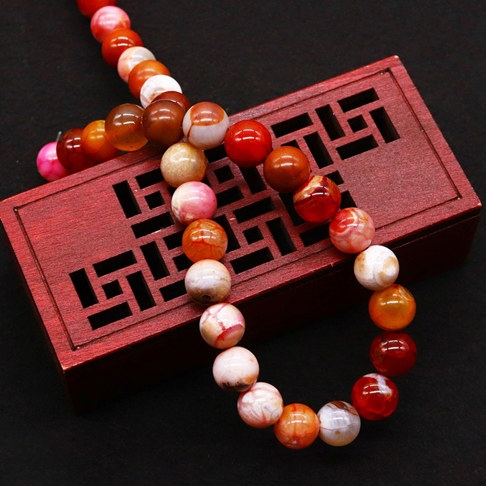8mm fire agate beads