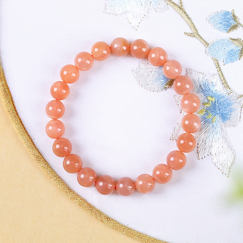 8mm pink moonstone bracelet
