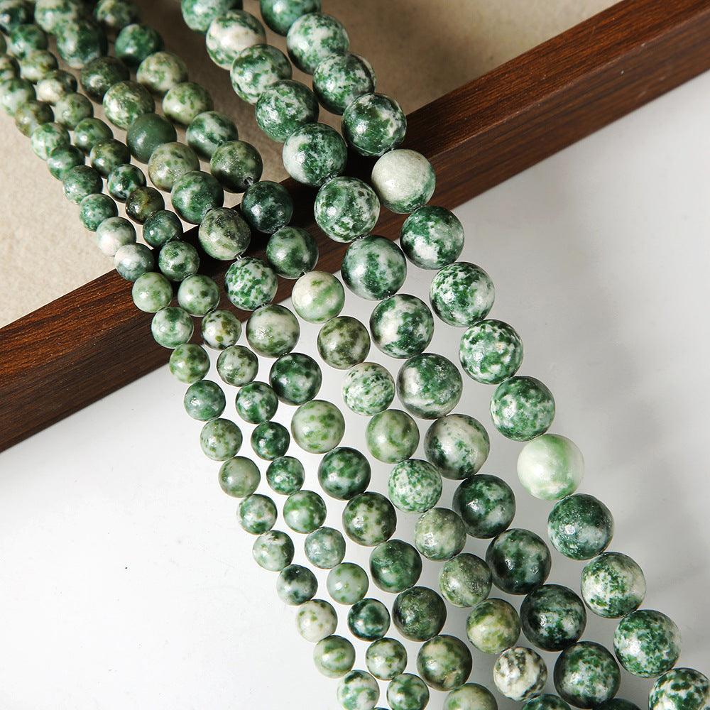 8/10mm green jasper beads