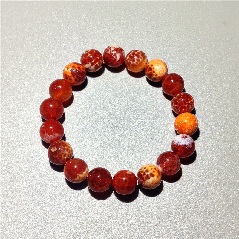 8mm fire agate bracelet