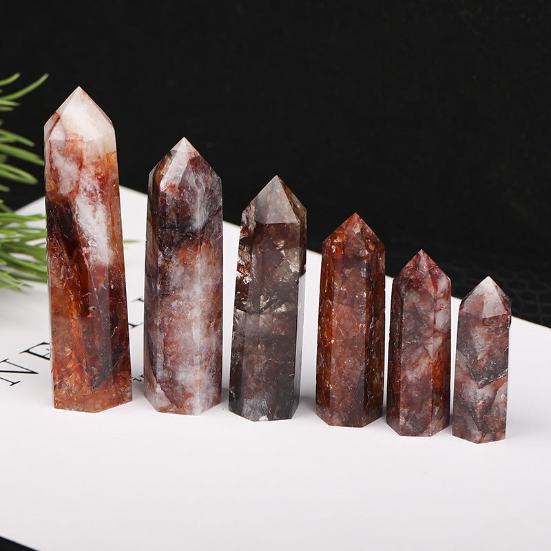 5-9cm fire quartz tower 1kg
