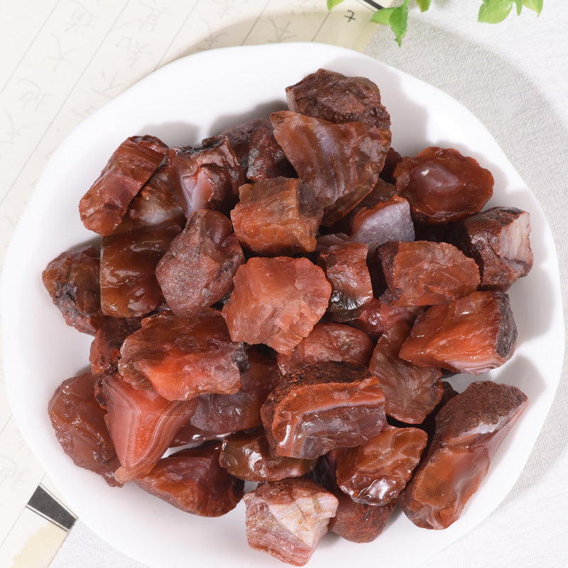 2-4cm raw red agate 1kg