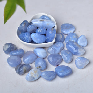 2-3cm blue lace agate tumbles 1kg