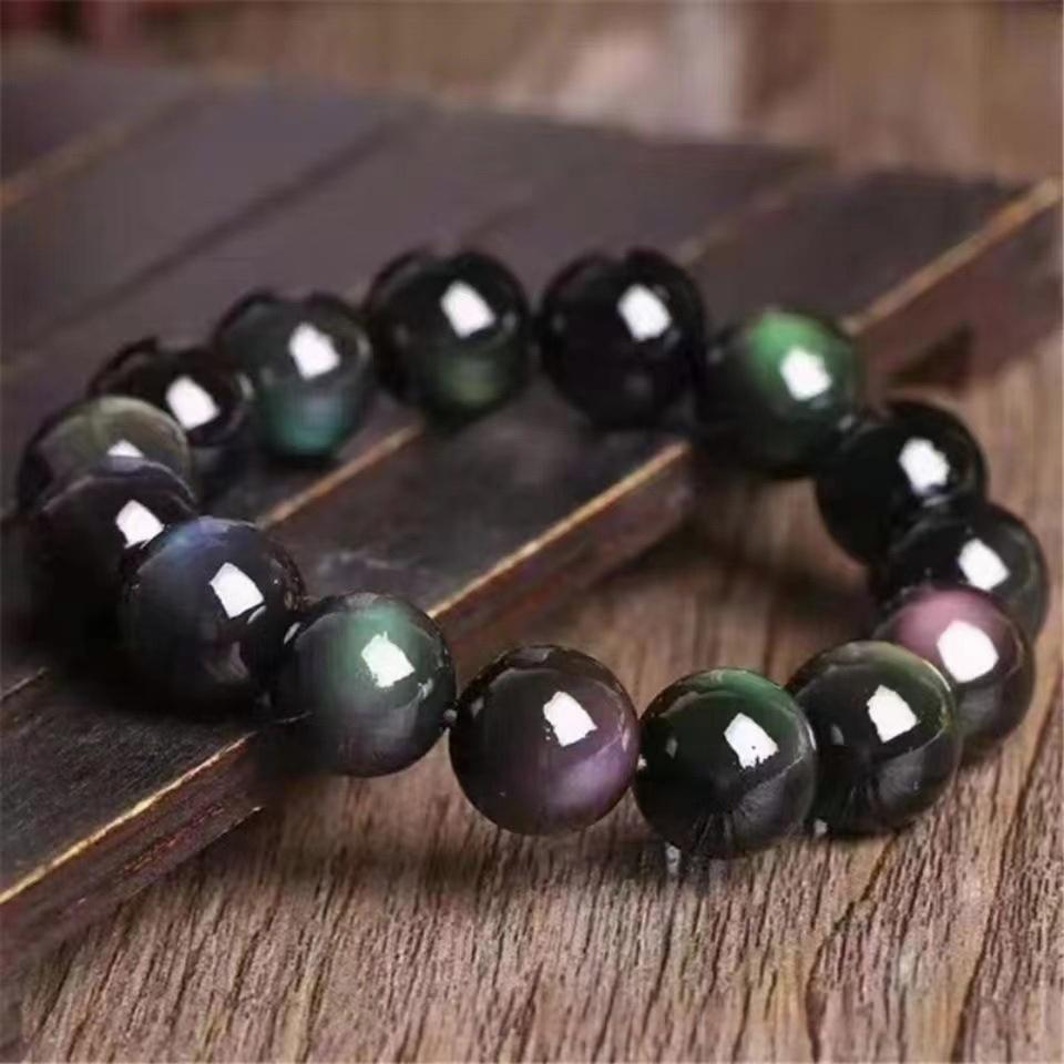 10mm rainbow obsidian bracelet