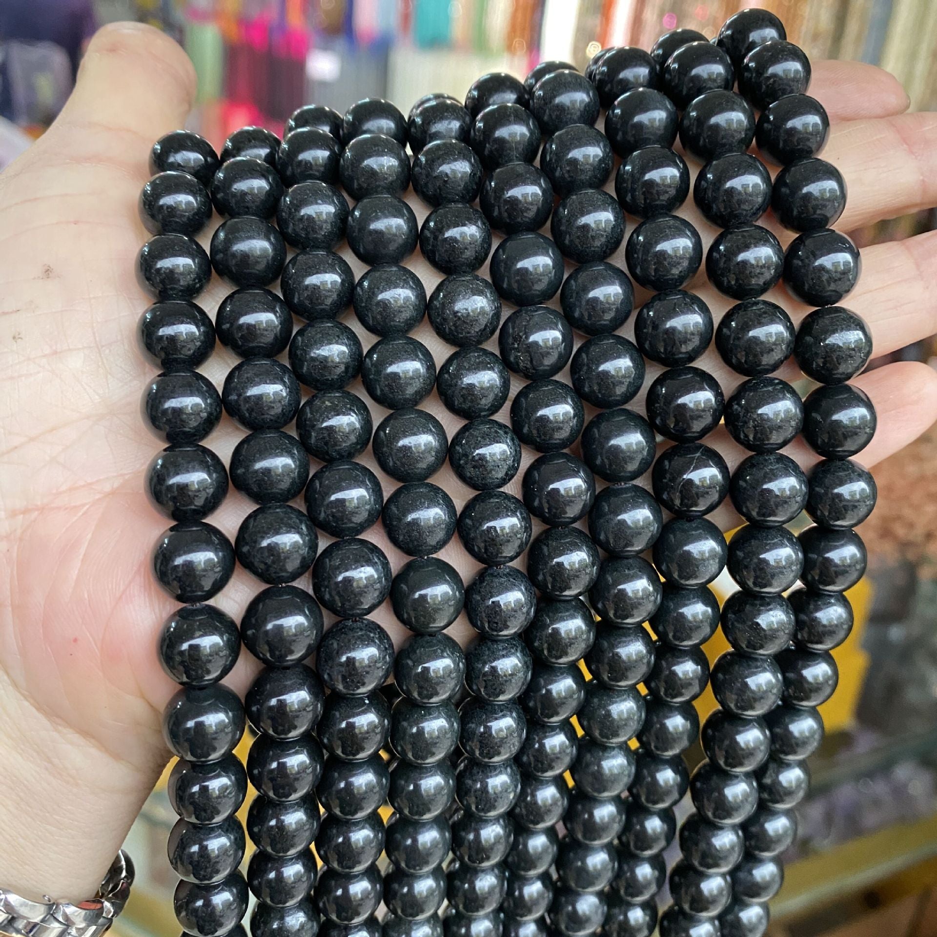 8mm shungite beads