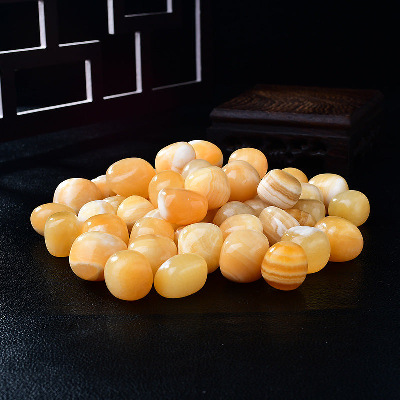 2-3cm honey calcite tumbled 1kg