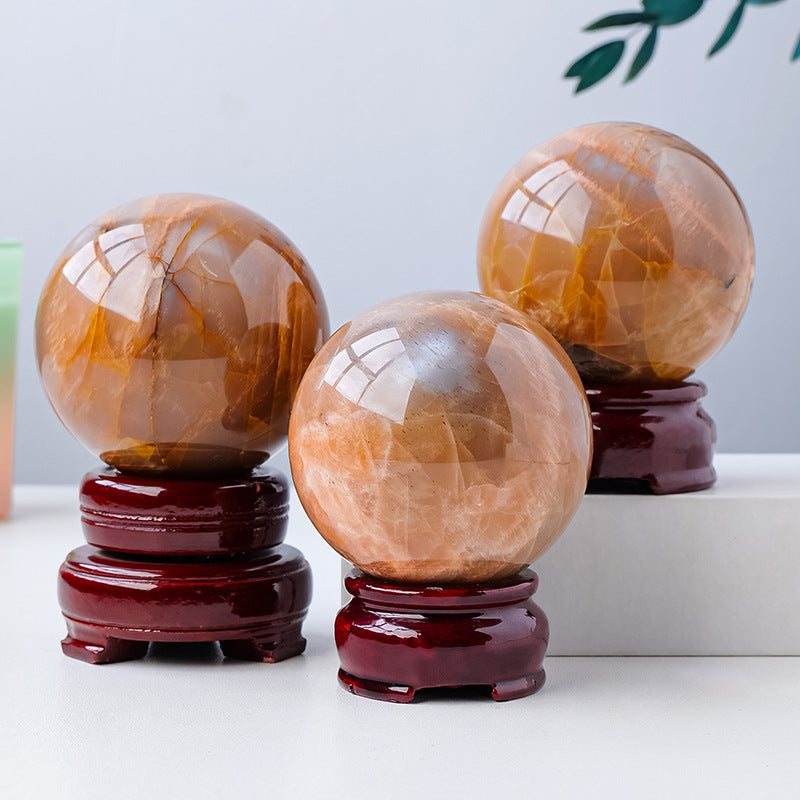 4-7cm pink moonstone sphere 1kg