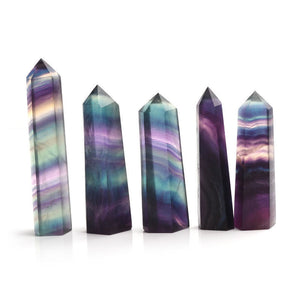 4-7cm rainbow fluorite tower 1kg