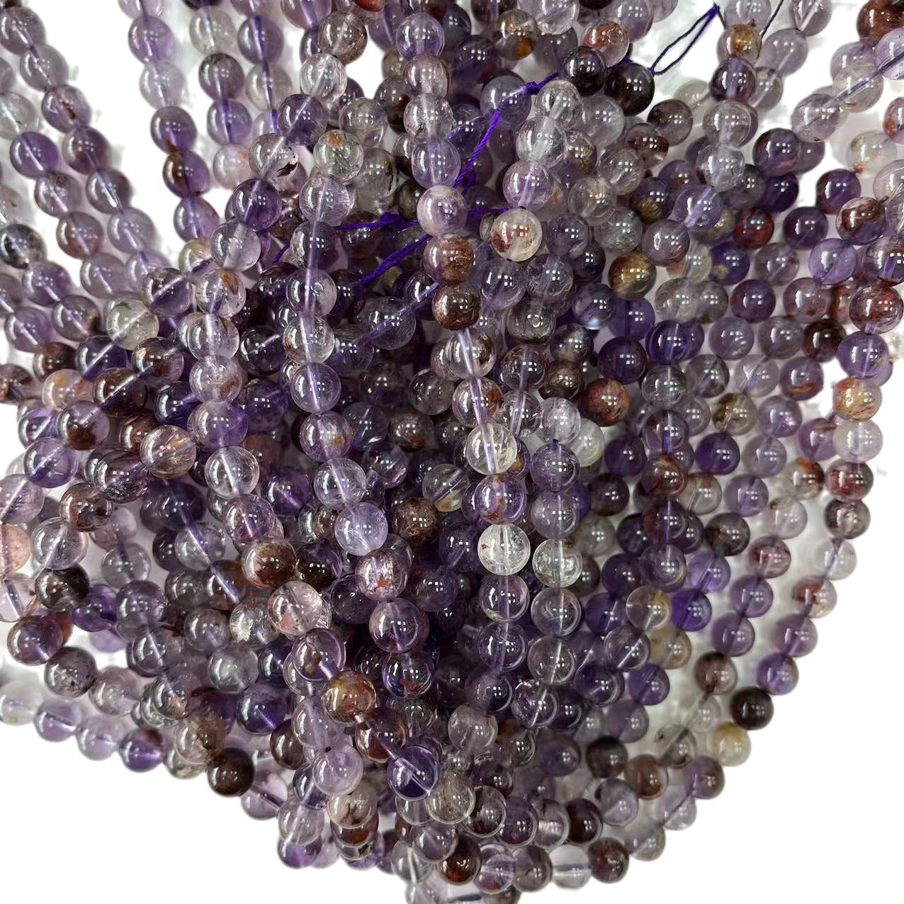 8mm purple quartz beads