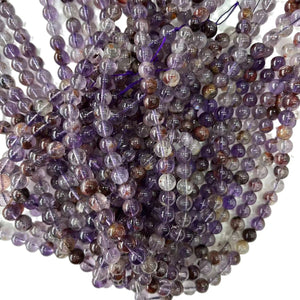 8mm purple quartz beads