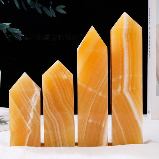 5-7cm yellow jade tower 1kg