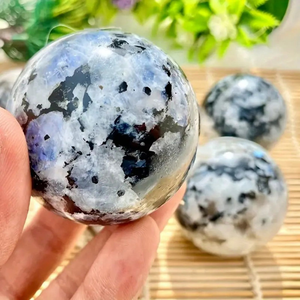 3-7cm blue moonstone sphere 1kg