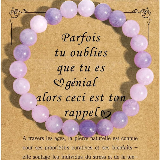 8mm purple jade bracelet