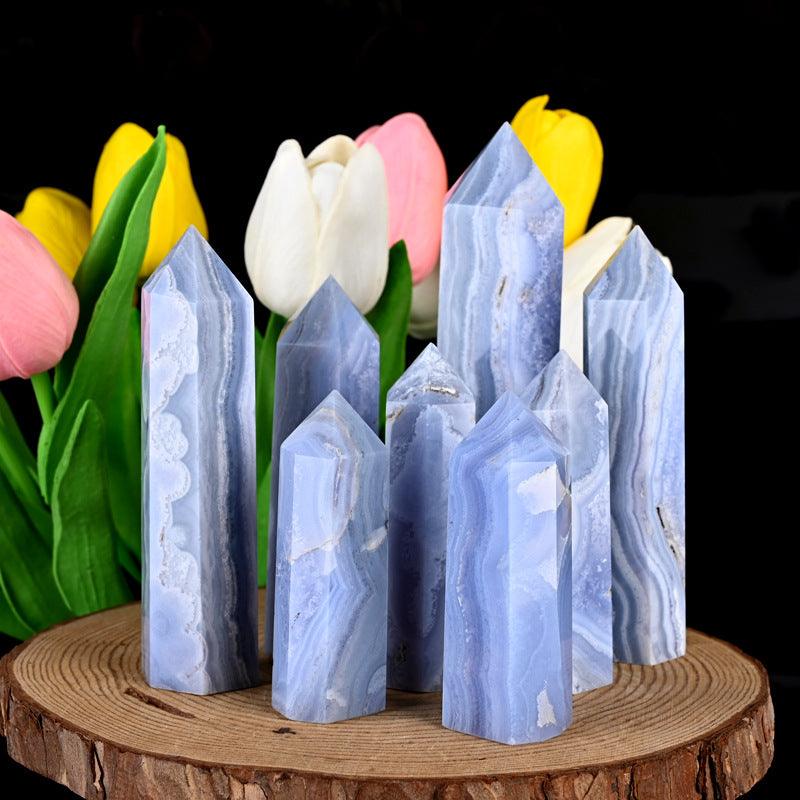 5-8cm Blue lace agate tower 1kg