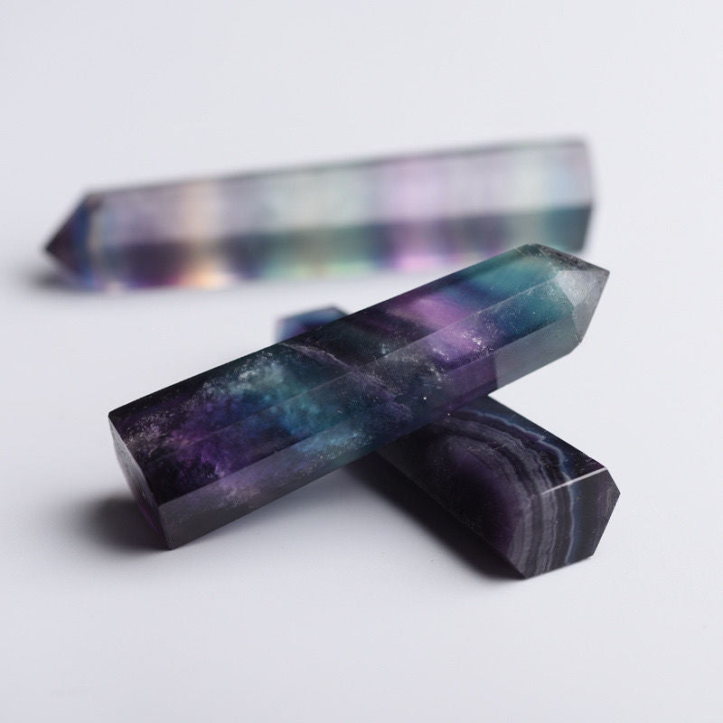 4-7cm rainbow fluorite tower 1kg