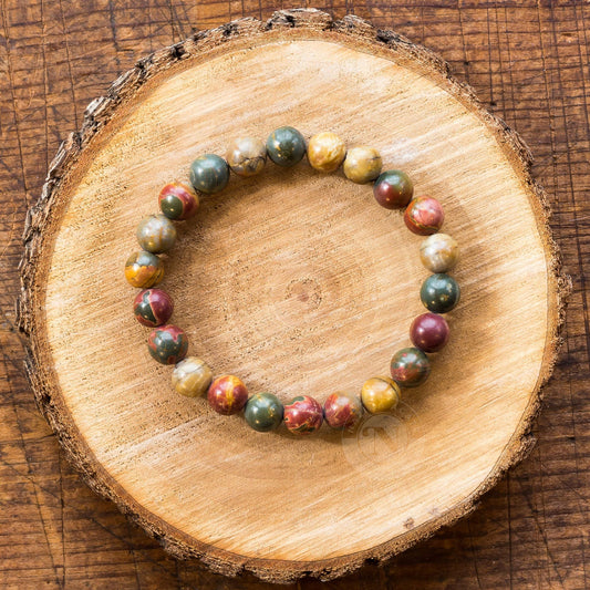 8mm picasso jasper bracelet