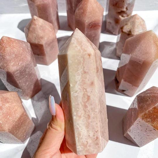 7-9CM pink amethyst tower Wholesale - Free Shipping Over 300USD - Price at $ 45.00 /pc