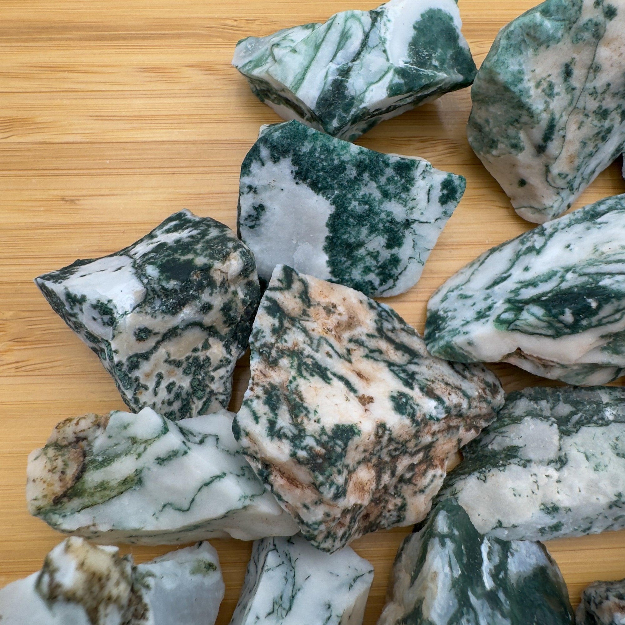 2-4cm tree agate raw 1kg
