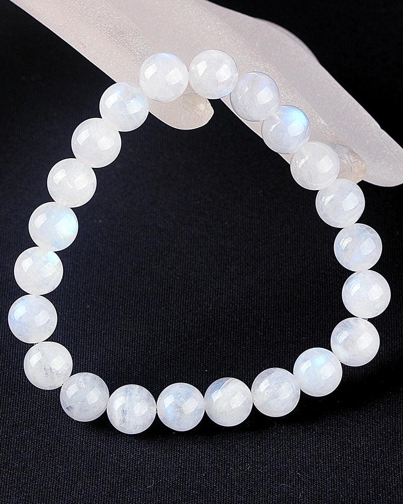 6/8/10MM Moonstone Bracelet Wholesale - Free Shipping Over 300USD - Price at $ 6.00 /pc