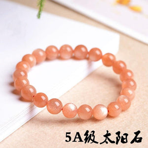 8/10/12MM Orange Moonstone Bracelet Wholesale - Free Shipping Over 300USD - Price at $ 22.00 /pc